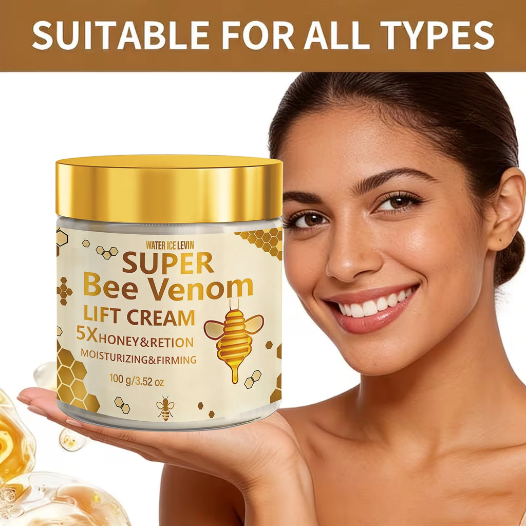 Super Bee Venom Lift Firming Face Cream, with Retinol & Hyaluronic Acid, Moisturizing Anti-Aging, Niacinamide Qme