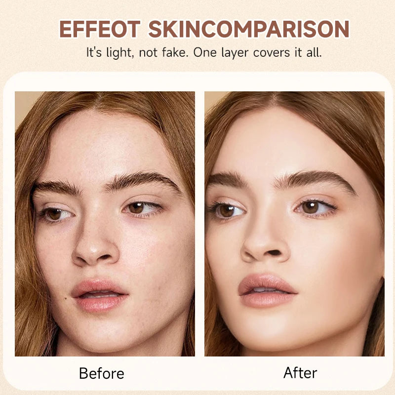Long-Lasting Oil-Control Cc Cream And Bb Cream Air Cushion, Waterproof And Sweat-Proof, Concealer, Long-Lasting Pore Coverage Qme