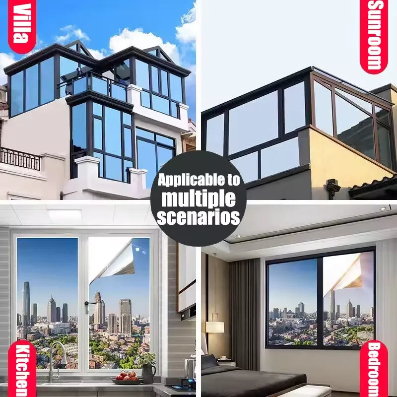 Window Heat Insulation Film UV Protection Film Thickened Sunshade Film And Privacy Film Are Suitable For Family Living Rooms. Qme