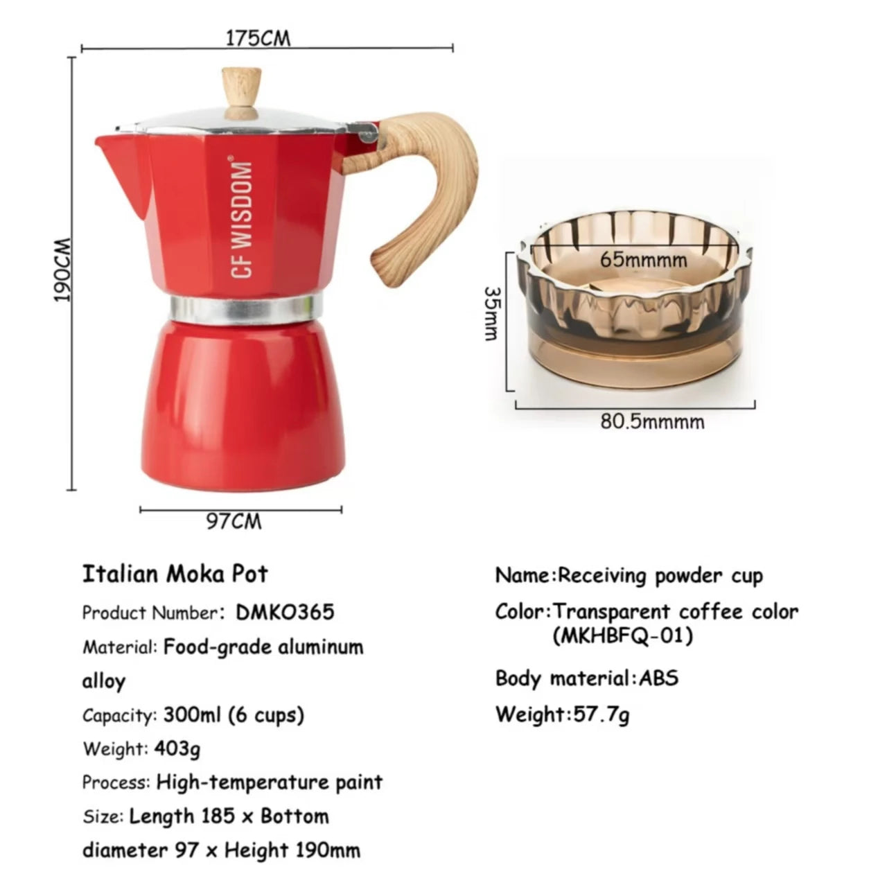 Espresso Maker Moka Pot Percolator Coffee Perfect Thanksgiving Qme DMKR363
