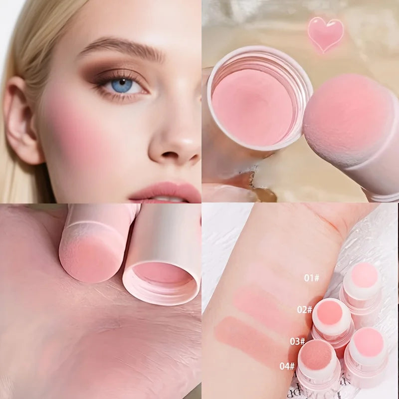 ZVEV Cloud Soft Matte Blush Stick Vibrant Moisturizing Korean Qme