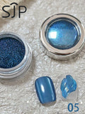 1 Blue Ocean Star Nail Mirror Powder Chrome-plated DIY Art Charm Qme 05