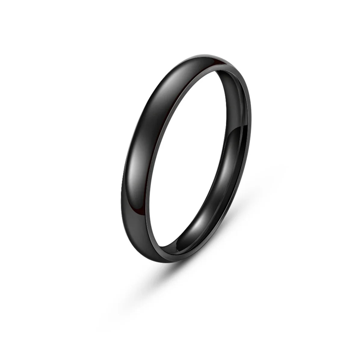 2/3/4mm Thin Stackable Ring Exquisite Stainless Steel Plain Band Knuckle Midi Ring Women Girl Size 5-13 Simple Punk Korean Decor Qme