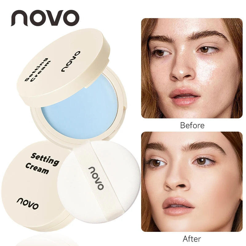 Jelly Setting Powder And Powder-Free Setting Cream Are Long-Lasting, Lightweight, Waterproof, Sweat-Proof And Non-Sticky Qme