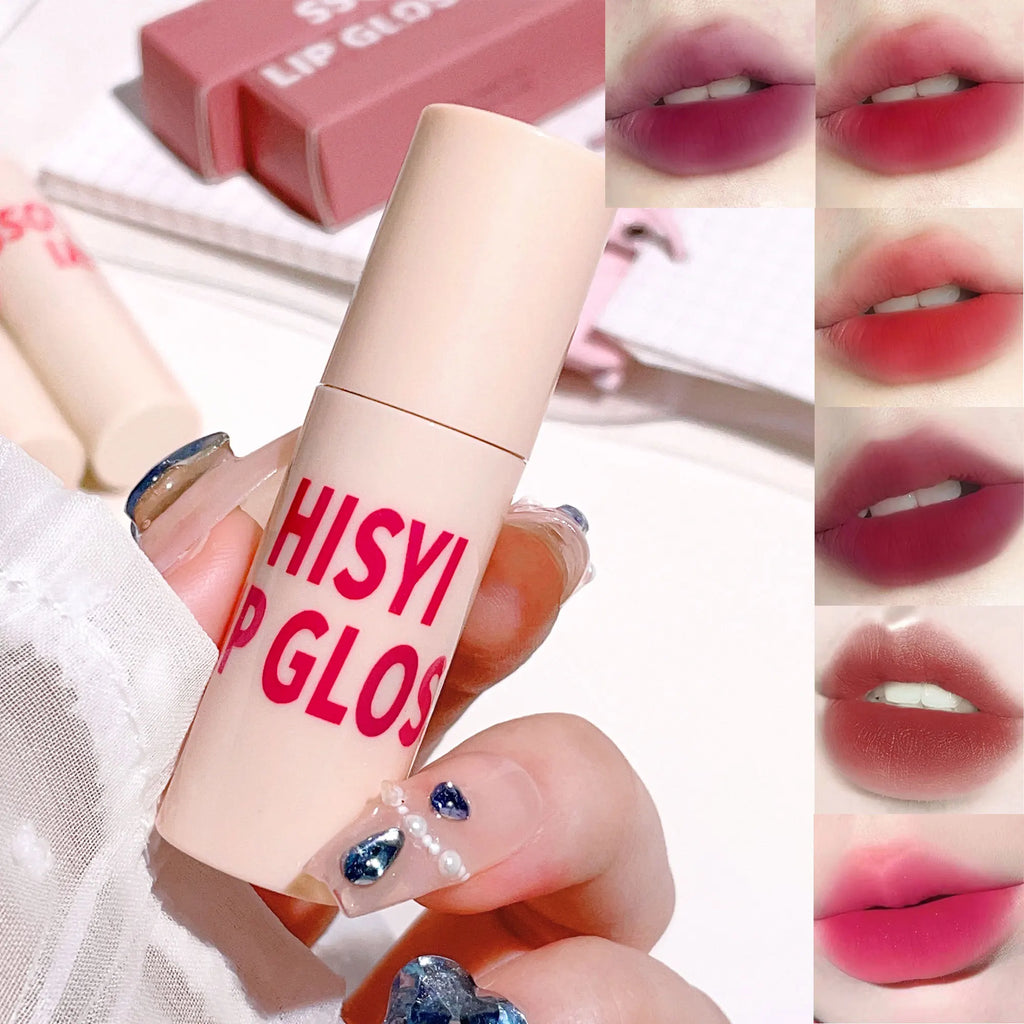 HISYI Airy Matte Velvet Lipstick Non-stick Long-lasting Flawless Qme