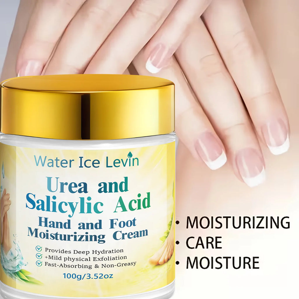 Water Ice Levin 100g Urea Hand Foot Cream Hydrating Mild Exfoliation Nourish Dry Rough Skin Care Qme