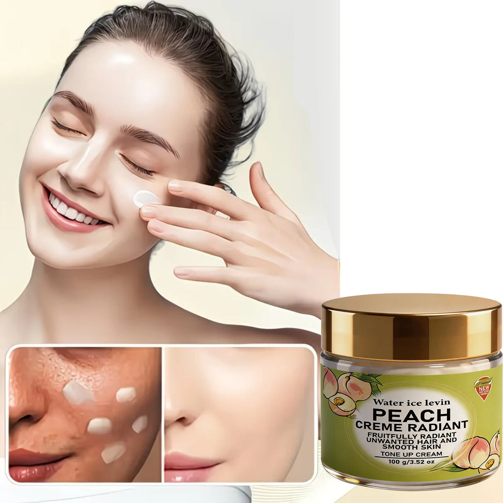 Water Ice Levin Peach Radiance Tone Up Cream 100g Bee Venom Niacinamide Hydrating Smooth Skin Gentle Body Care Cream Qme