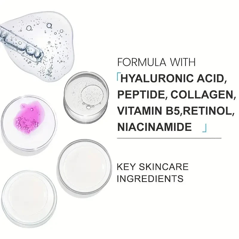 50g Collagen Retinol Stem Cell Day and Night Moisturizing Cream Retinol Niacinamide Hyaluronic Acid Improves Skin Elasticity Moisturizing and Nourishing Qme