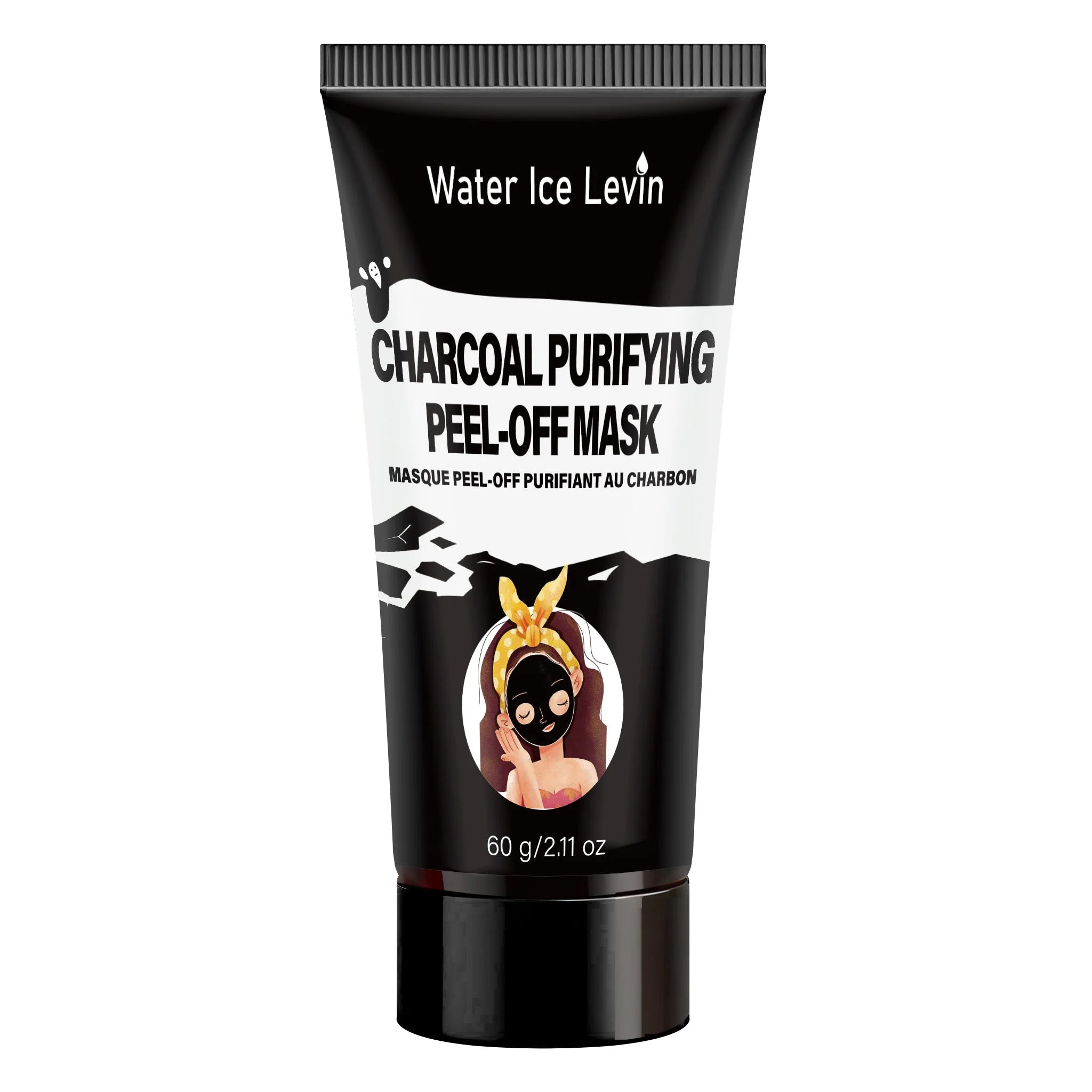 Charcoal Peel Off Facial Mask Rosemary Extract Biotin Keratin Deep Purify Pores Moisturizing Tighten Skin Care Mask 60g Qme black Option 1 60g