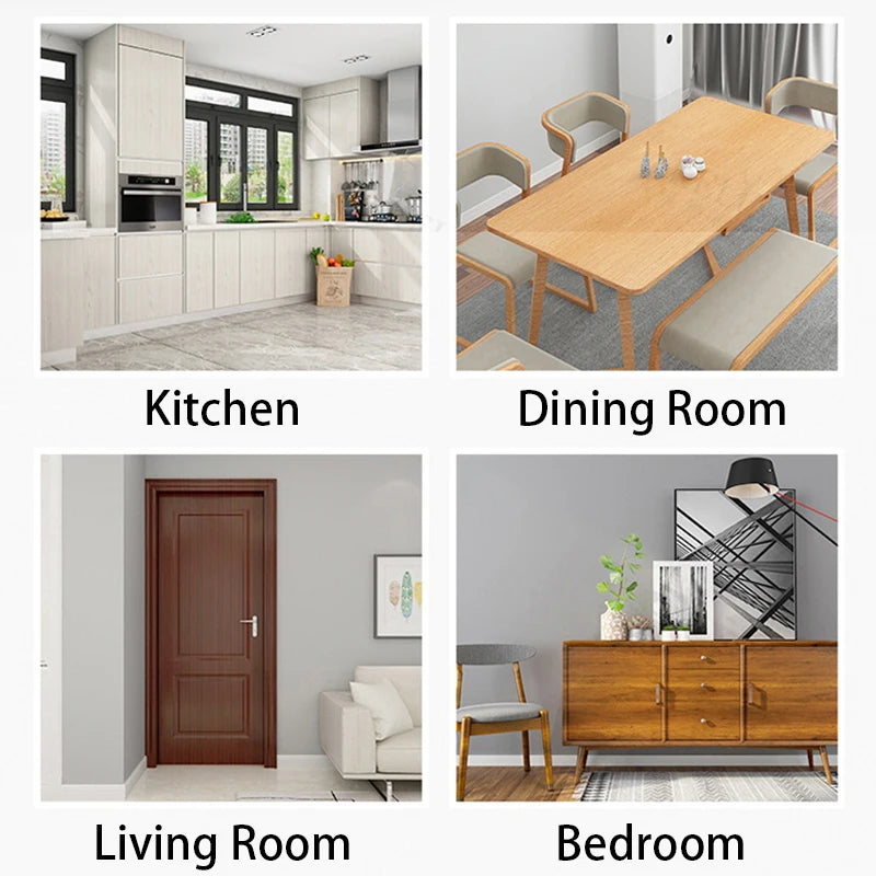 Thickened Wood Grain Floor Wall Sticker Self Adhesive Washable Qme