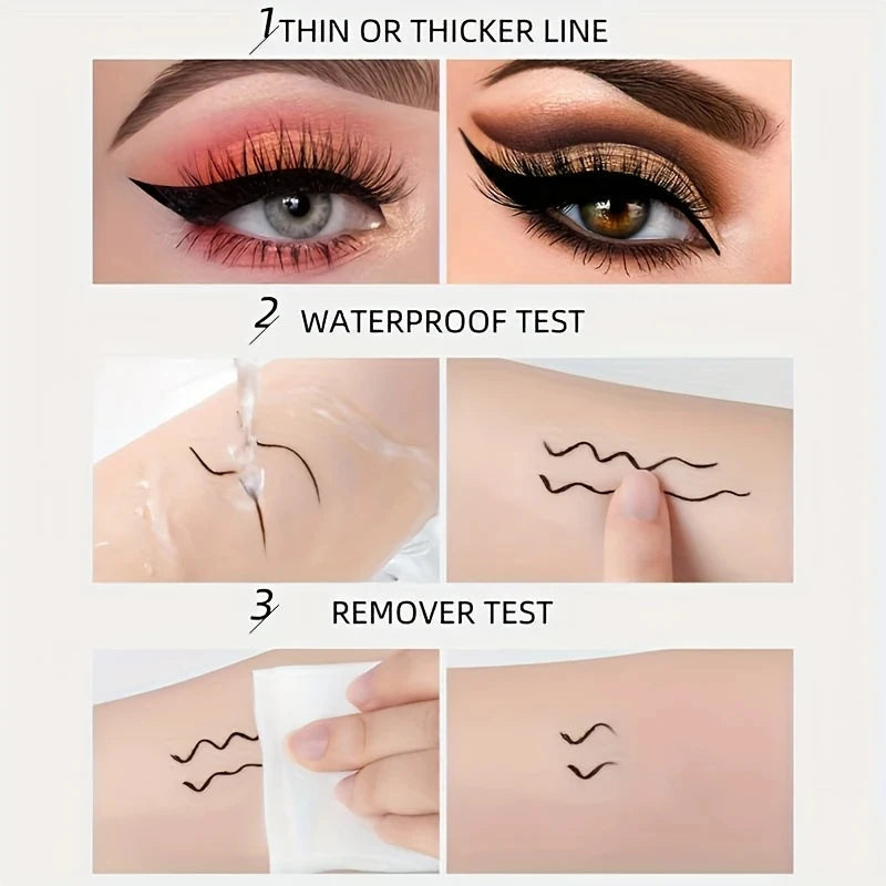 Waterproof Matte Liquid Eyeliner Smoky Eye Easy-to-apply Long-lasting Qme
