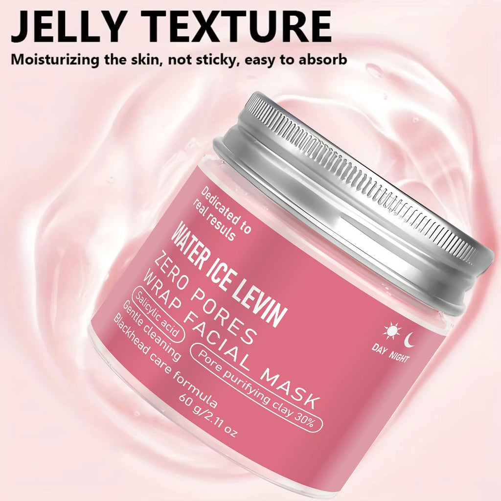 Salicylic Acid Clay Pore Cleansing Mask Gentle Exfoliate Care Blackheads Minimize Pores Hydrate Tighten Facial Skin Mask 60g Qme