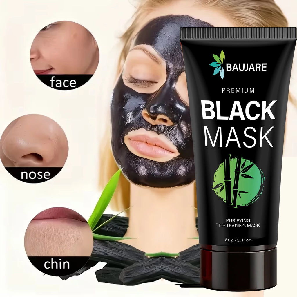 Premium Blackhead Peel Off Mask with Charcoal & Centella, Deep Cleansing & Purifying for Smooth Skin, All Skin Types. Qme
