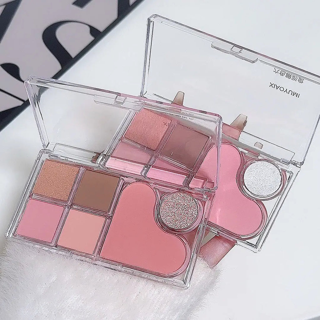 Six-color Eyeshadow Palette Soft Delicate Pearlescent Matte Earth-tone Qme