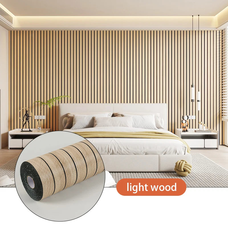 Extra Thick 3D Retro Wood Grain Self-Adhesive Wallpaper - Perfect for DIY Ceiling and Wall Projects, SXP Resin, Removable and Wa Qme light wood 40cmX3m