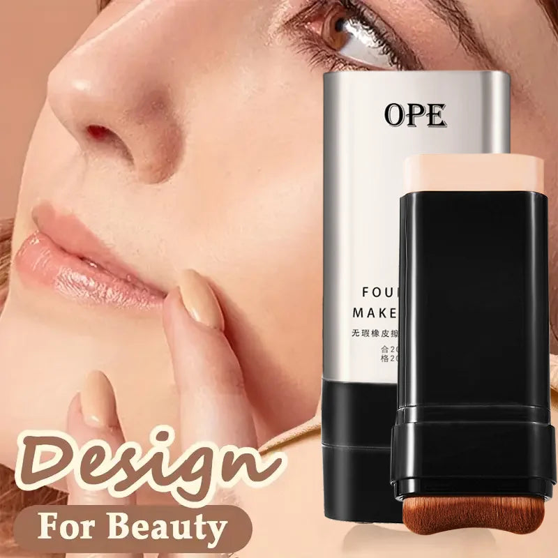 2-in-1 Foundation Stick All-in-one Coverage Waterproof Long-lasting Qme