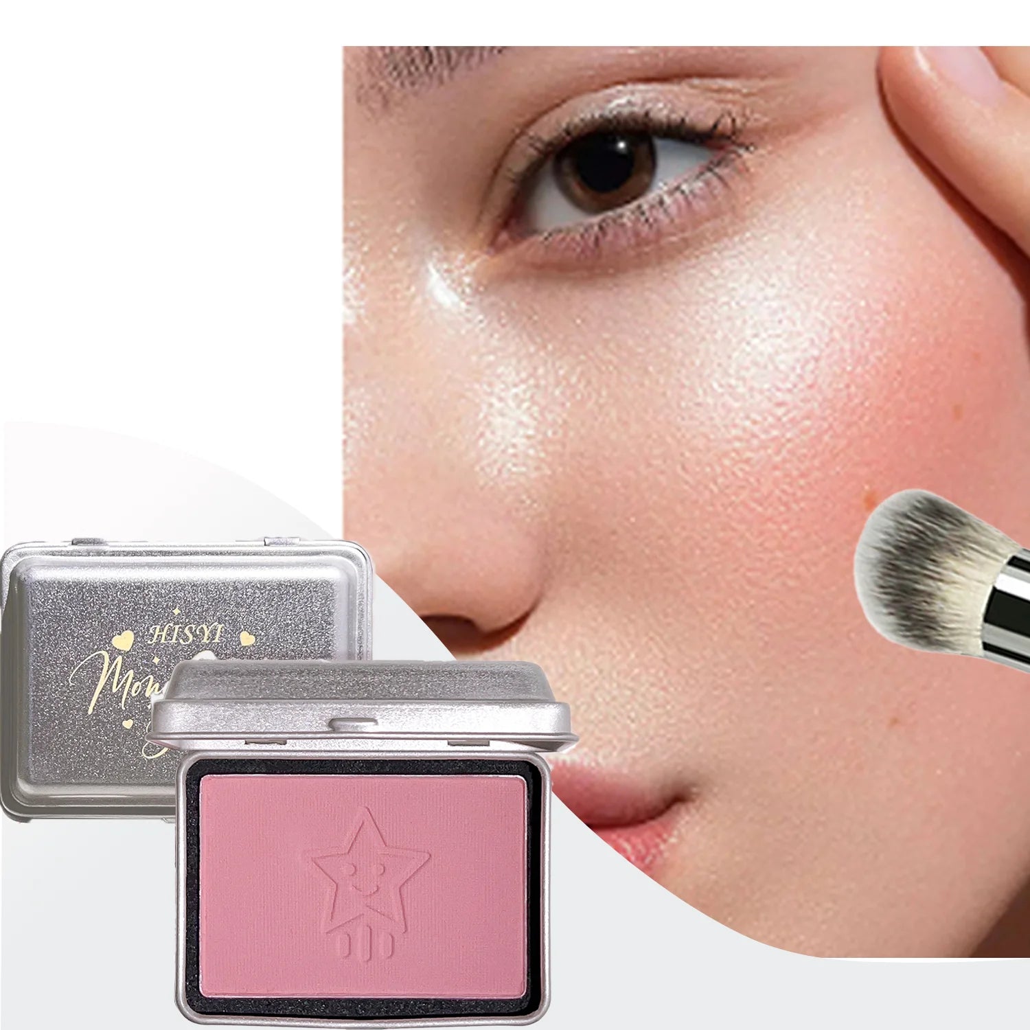 Korean Nude Pink Blush Makeup Sheer Lightweight Fresh White Glow Qme