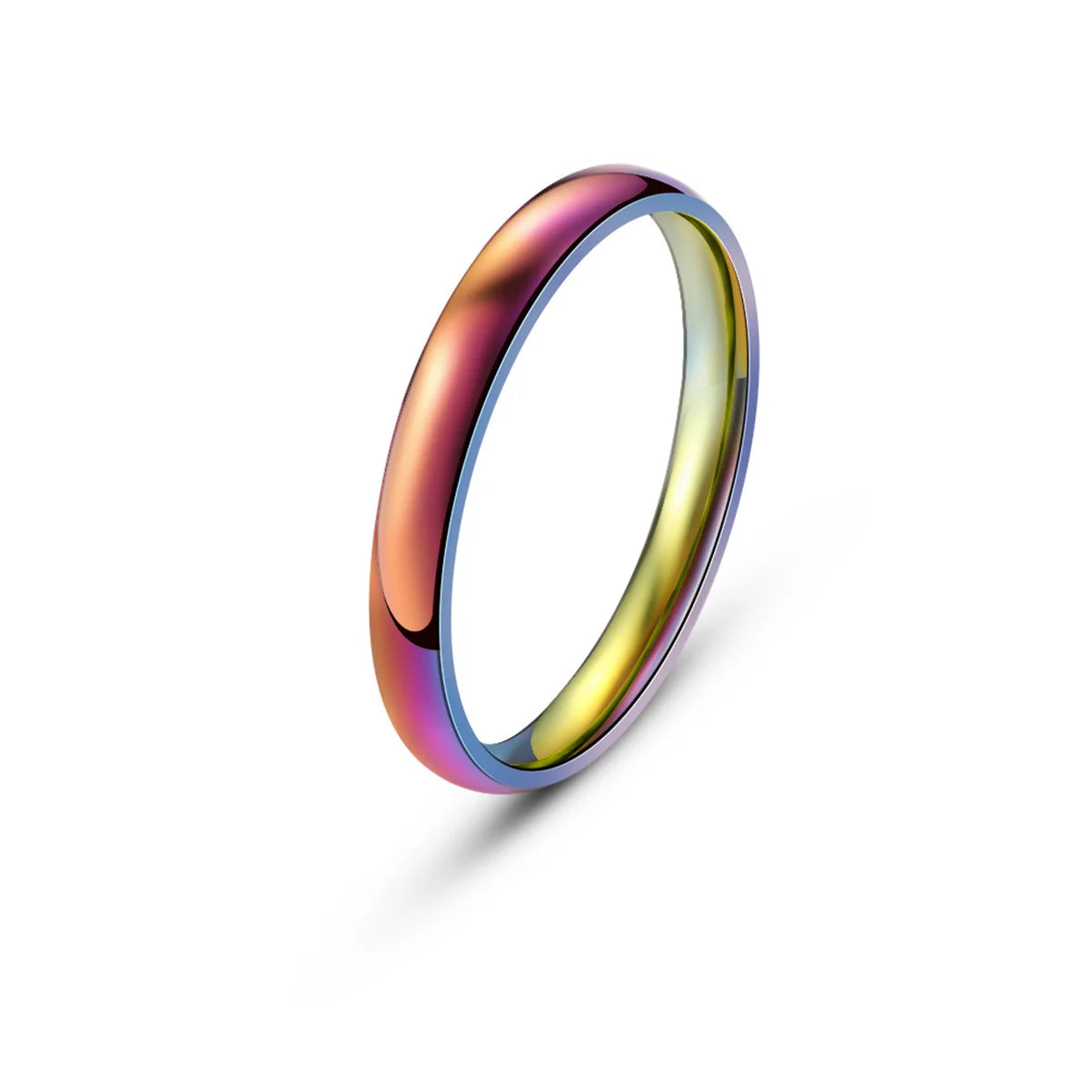2/3/4mm Thin Stackable Ring Exquisite Stainless Steel Plain Band Knuckle Midi Ring Women Girl Size 5-13 Simple Punk Korean Decor Qme qicai 4mm