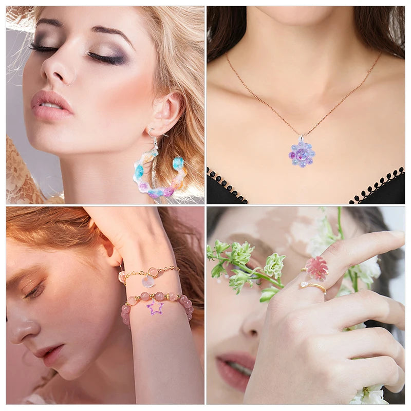 Earring Resin Molds Jewelry Casting Molds Silicone Pendent Epoxy Resin Molds for Women Earrings DIY Jewelry Making Supplies Qme