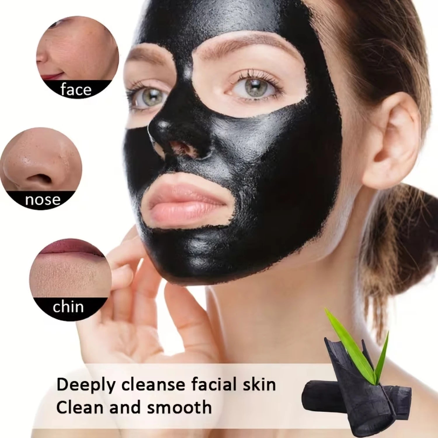 Charcoal Blackhead Peel Off Mask with Centella & Niacinamide, Deep Cleansing Pores & Purifying Skin, For All Skin Types. Qme