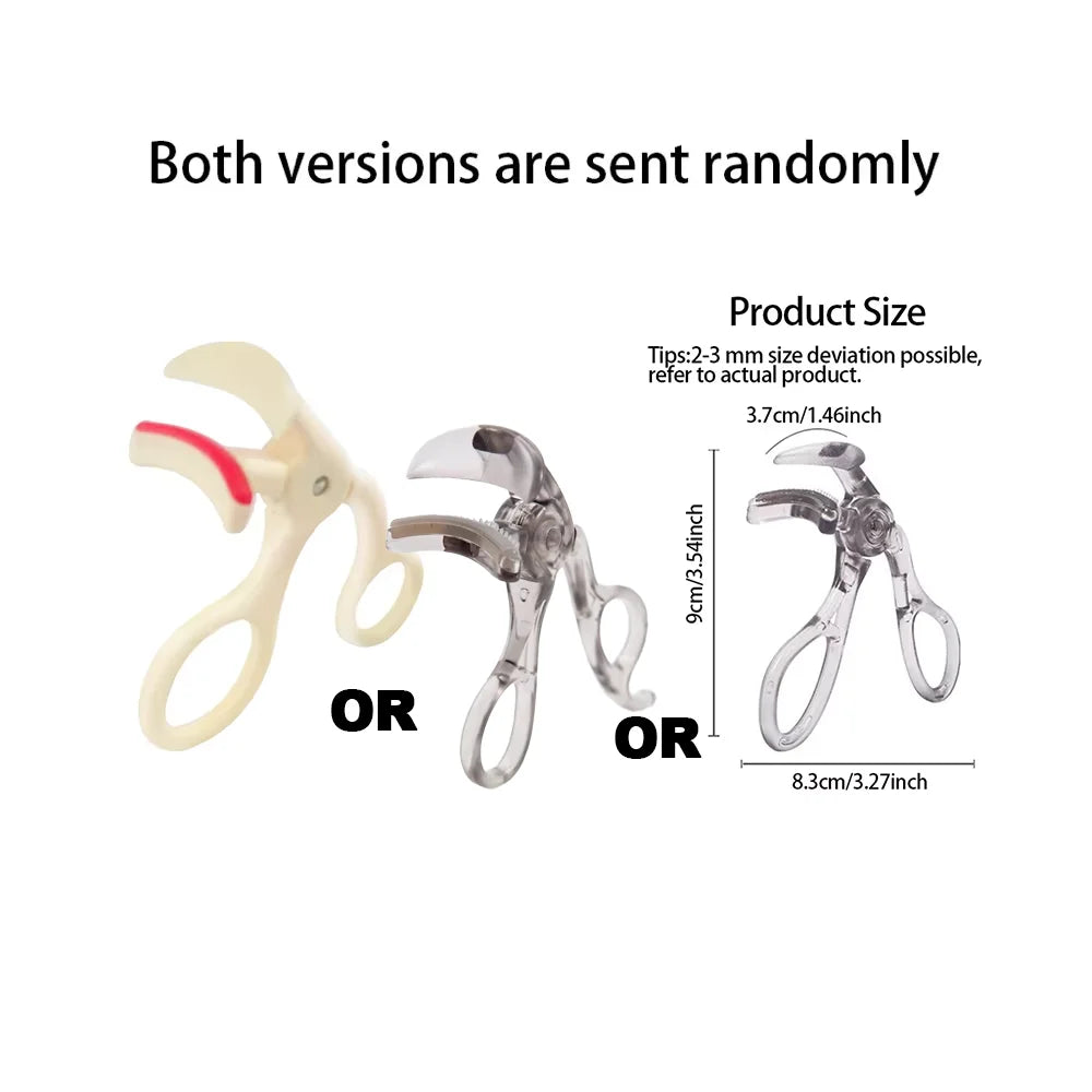 Dual-type Eyelash Curler Comb Wide Partial Clip Options Waterproof Qme