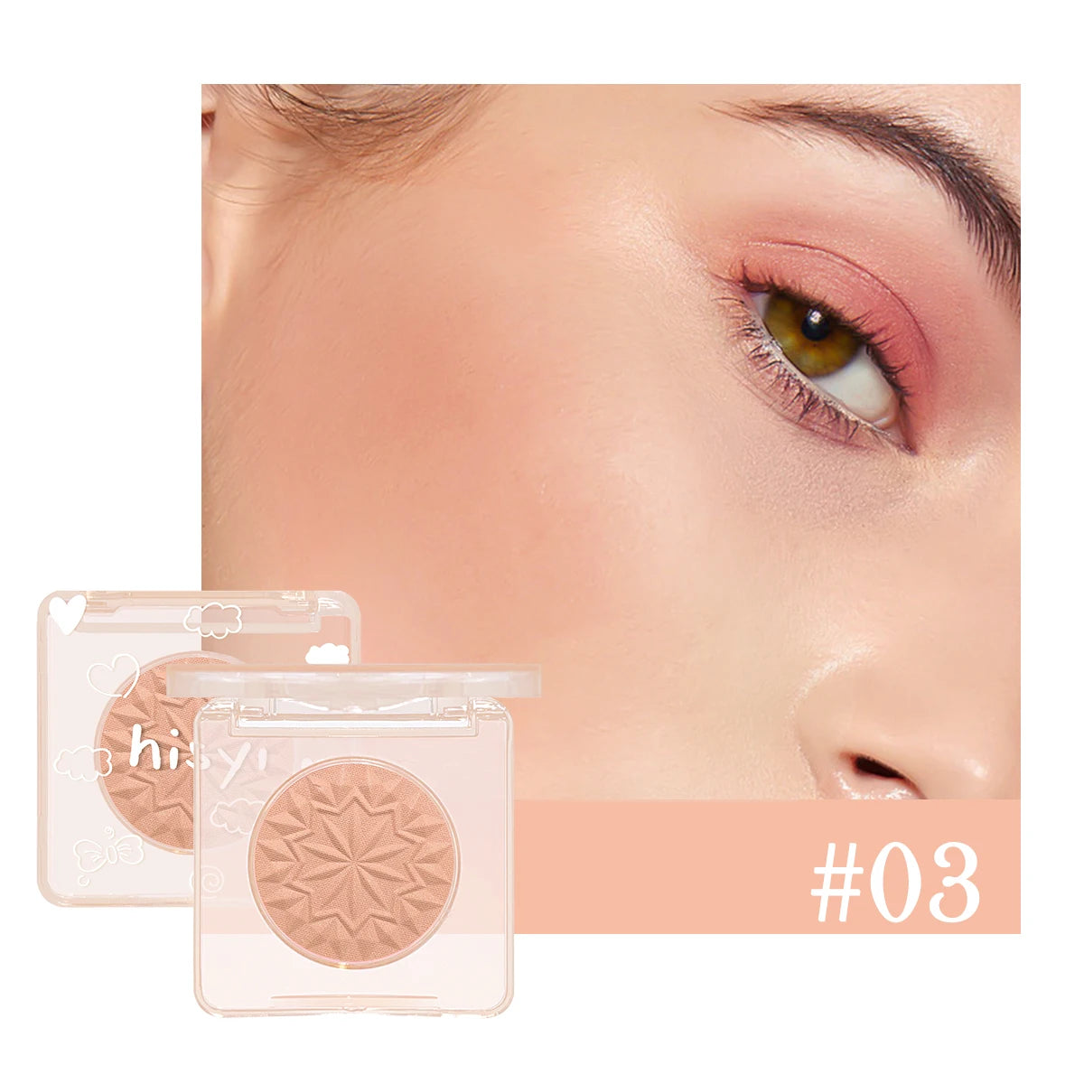 Rose Pink Matte Blush Starlight Single Shade Glow Easy Blend Qme Champagne