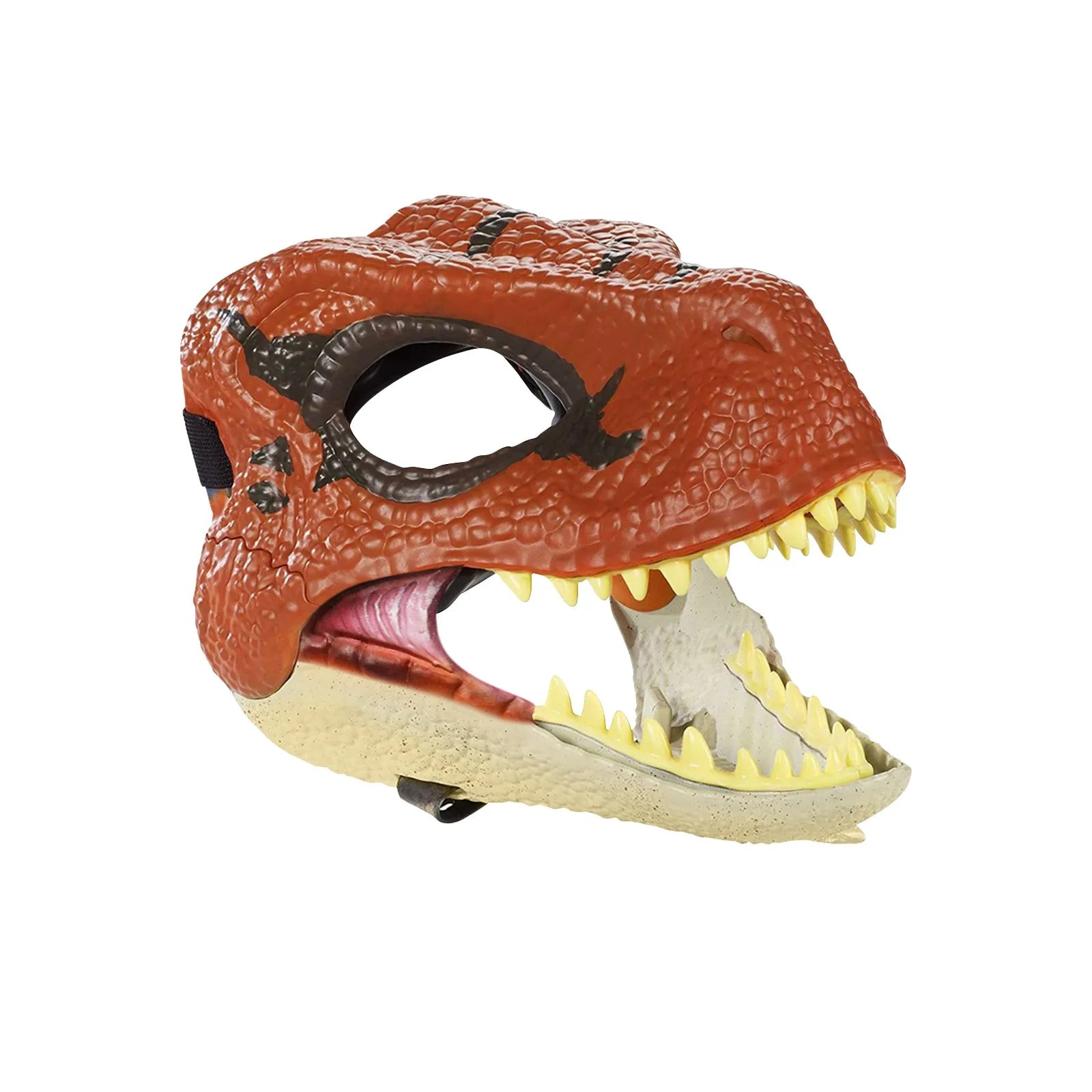 Dragon Dinosaur Mask Open Mouth Lifelike Latex Dinosaur Headgear Dino Mask Halloween Party Cosplay Prop Qme Red