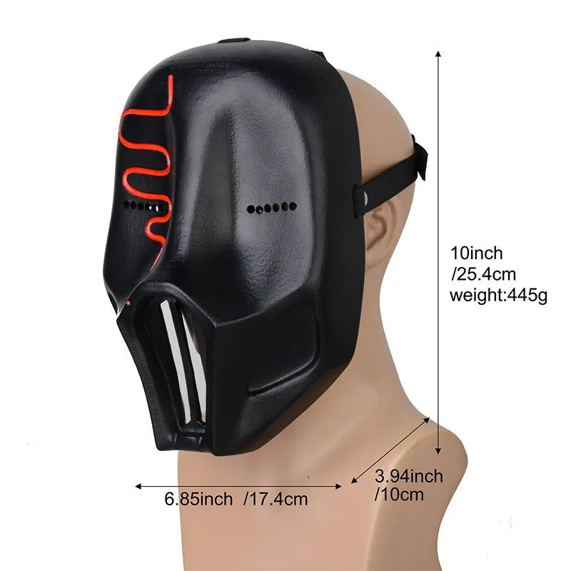 Youtube DJ Singer Sickick Mask Black Resin Internet Celebrity Singer Cosplay Mask Halloween Music Party Props Qme