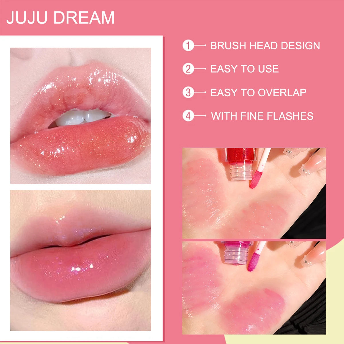 Lip Balm Oil Makeup Transparent Plumping Gloss Smooth Hydrated Qme