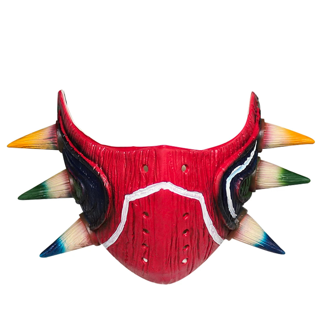 P-Jsmen The Legend of Zelda Majora Led Mask Game Cosplay Latex Face Cover for Adults Kids Halloween Cosplay Props Qme Not Glow RED