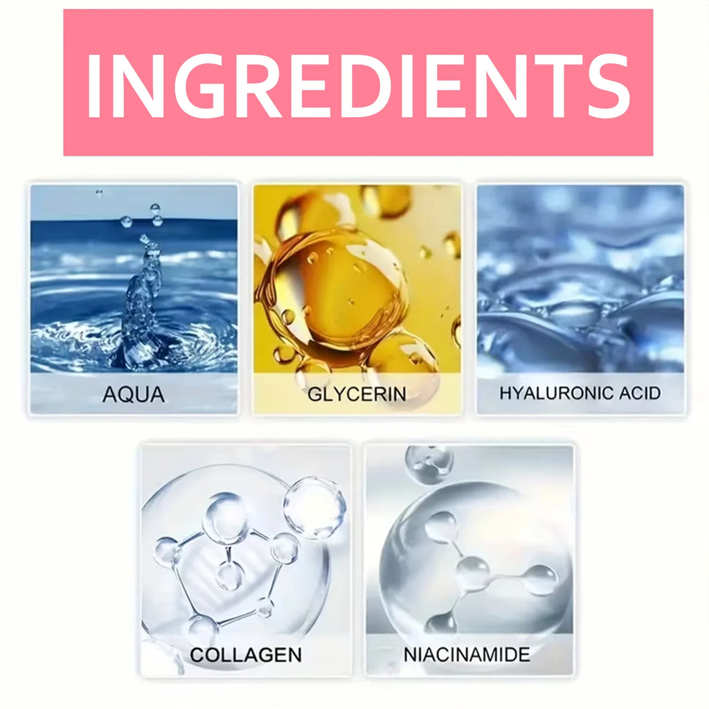 Water Ice Levin Collagen Hyaluronic Acid Facial Mask 60g Niacinamide Hydrating Firming Moisturizing Skin Care Mask Qme