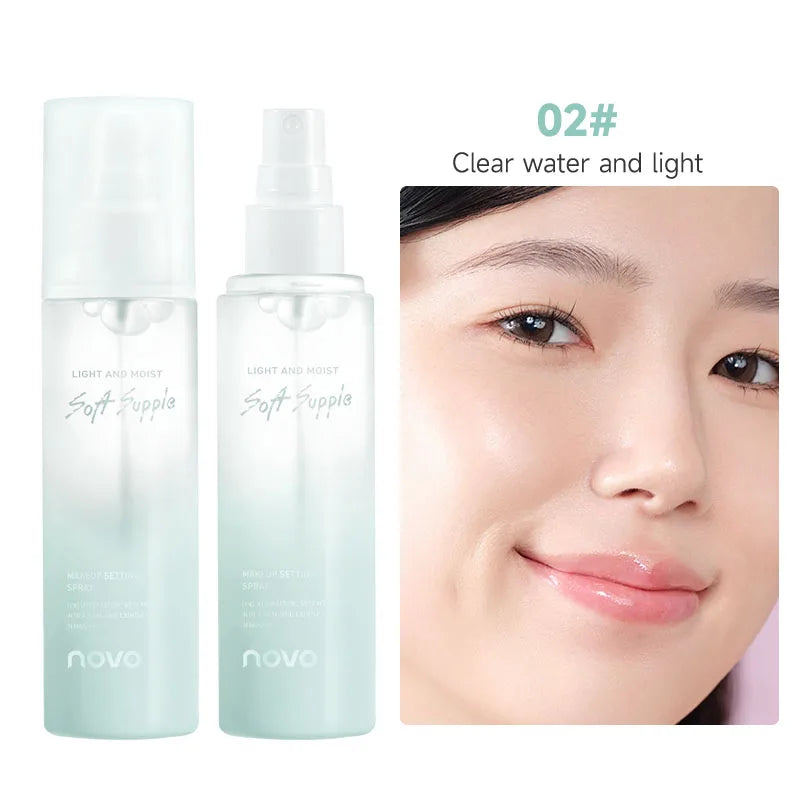 Long-Lasting Makeup Setting Spray With Hyaluronic Acid, Moisturizing Oil Control, Smudge & Transfer Resistant, Quick-Dry Qme 02