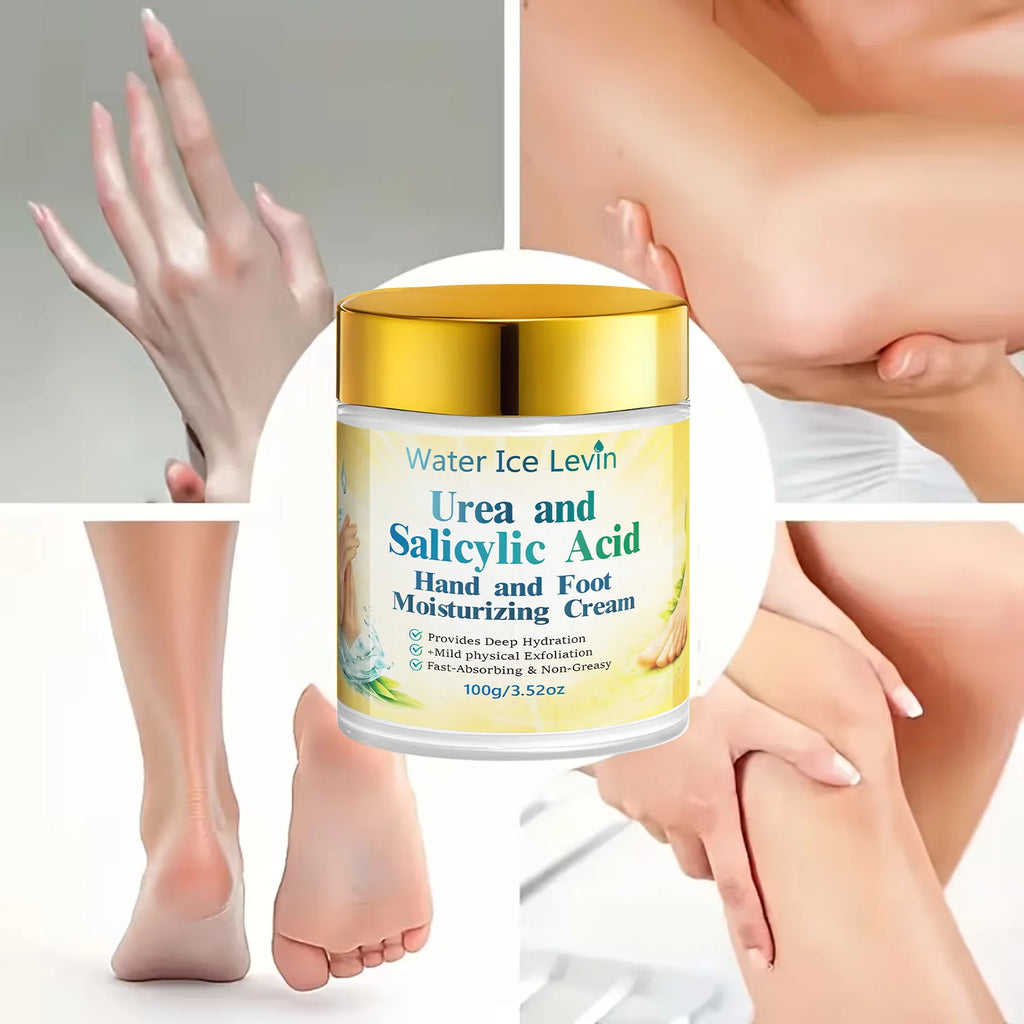 Water Ice Levin 100g Urea Hand Foot Cream Hydrating Mild Exfoliation Nourish Dry Rough Skin Care Qme