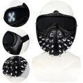 Game Watch Dogs 2 Marcus Wrench Cosplay Resin LED Mask 25 Kinds Of Led Expression Light Rivet Masks Qme Watch Dogs Mask