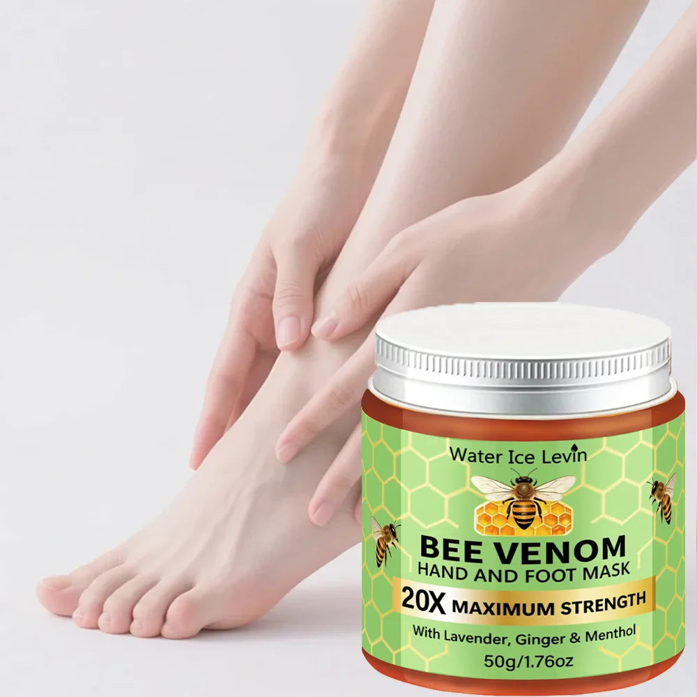 Water Ice Levin Bee Venom Hand And Foot Mask 50g Lavender Ginger Infused Moisturizing Firming Nourishing Dry Skin Care Mask Qme