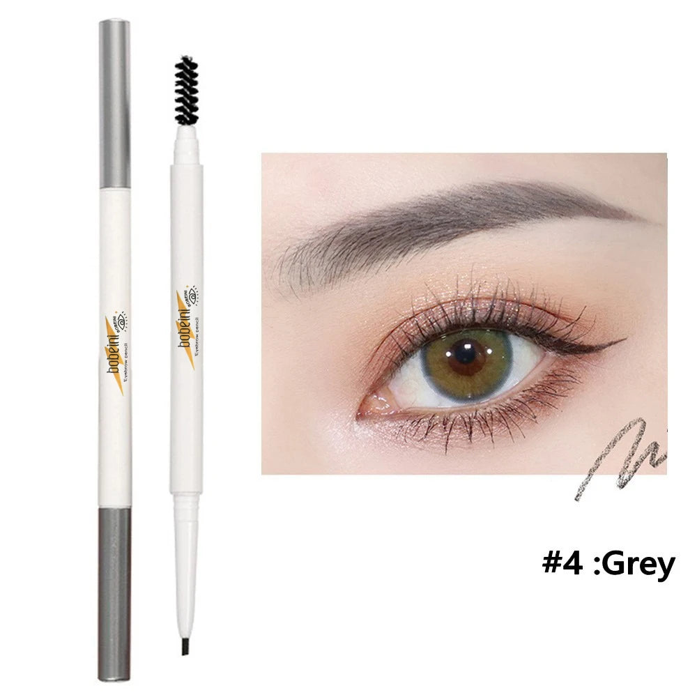 6-color Waterproof Dual-ended Eyebrow Pencil Brush Matte Look Brow Qme D3-12-04