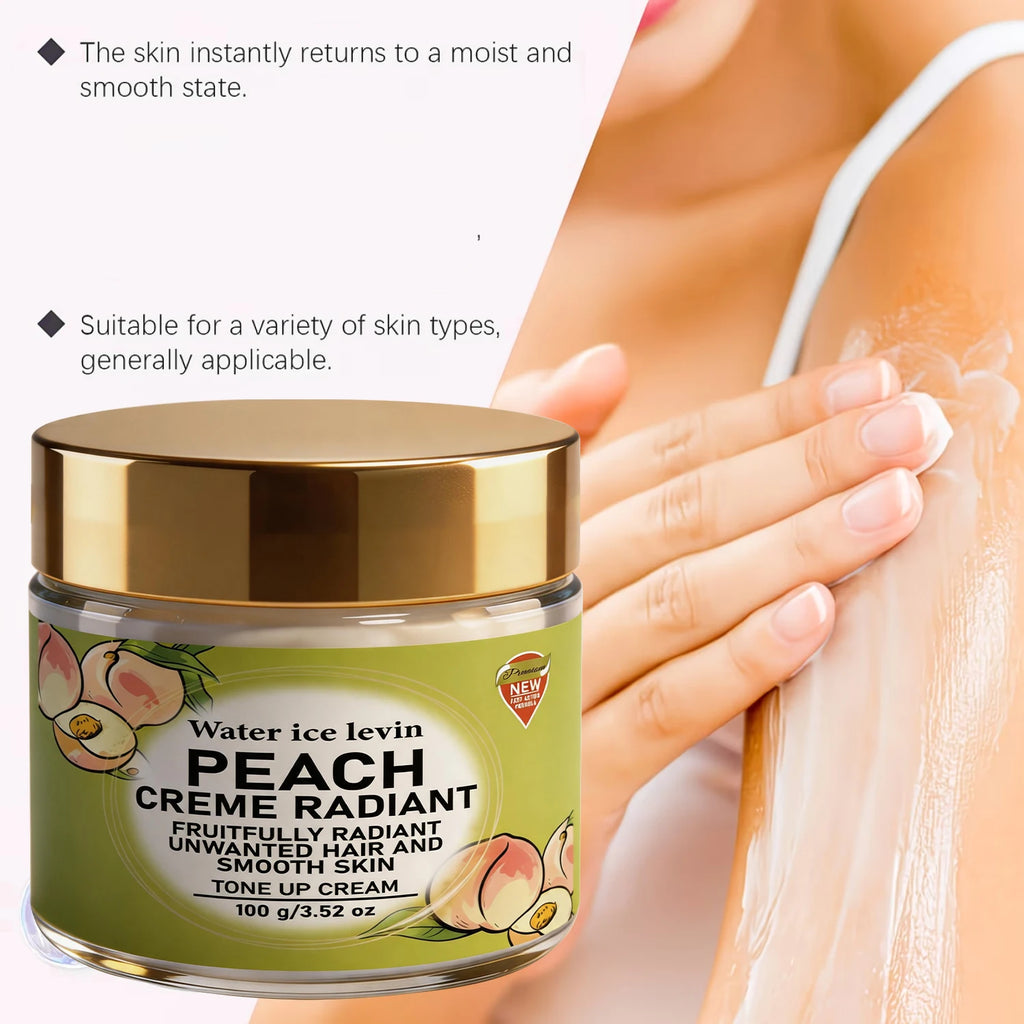 Water Ice Levin Peach Radiance Tone Up Cream 100g Bee Venom Niacinamide Hydrating Smooth Skin Gentle Body Care Cream Qme