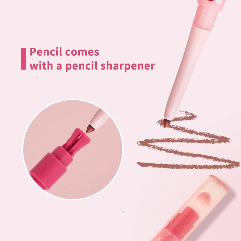 Long-lasting Lip Liner Waterproof Sweat-proof Easy Apply Does Not Qme
