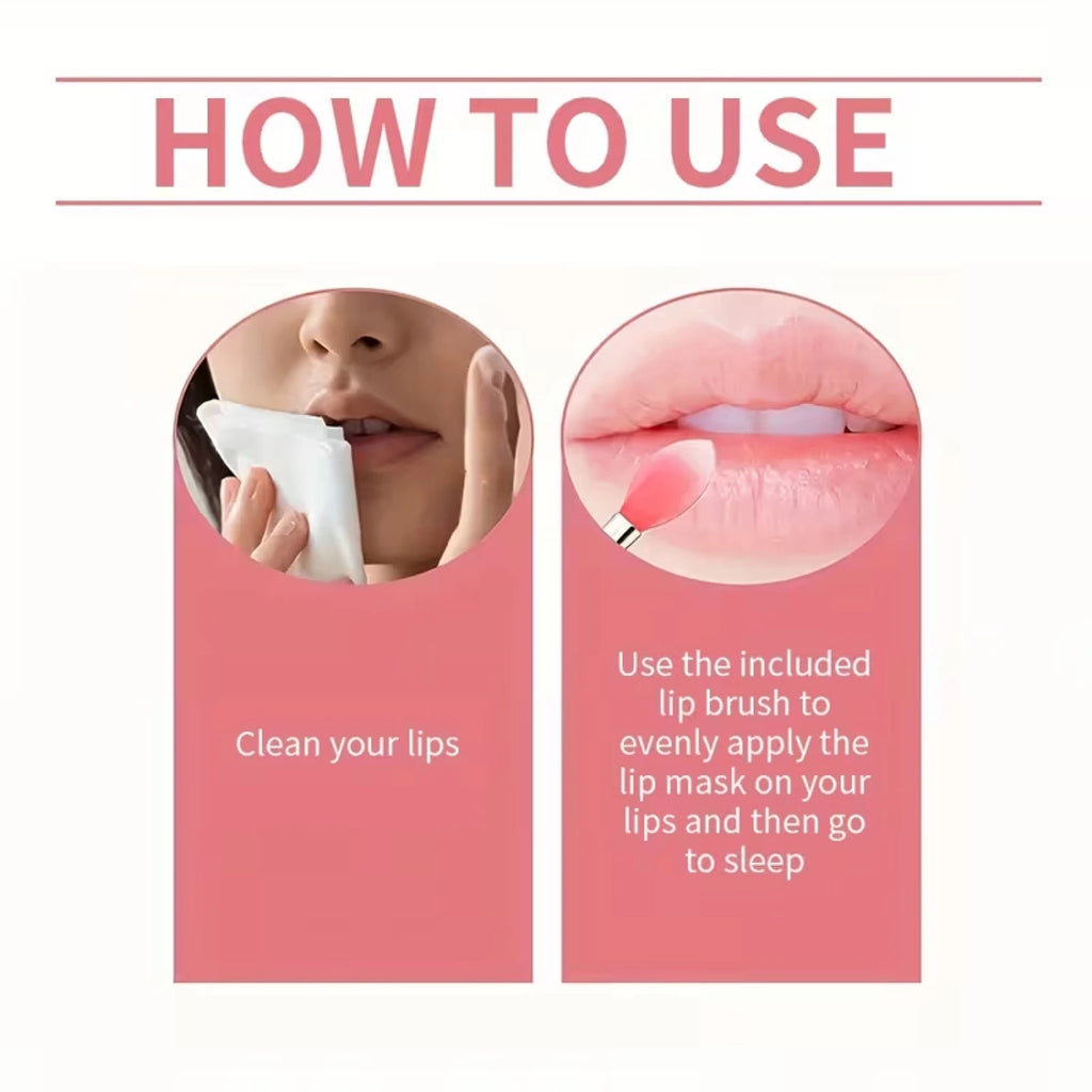 24H Hydrating Strawberry Extract Lip Cream, Moisturizing Soothe Chapped Lips Qme