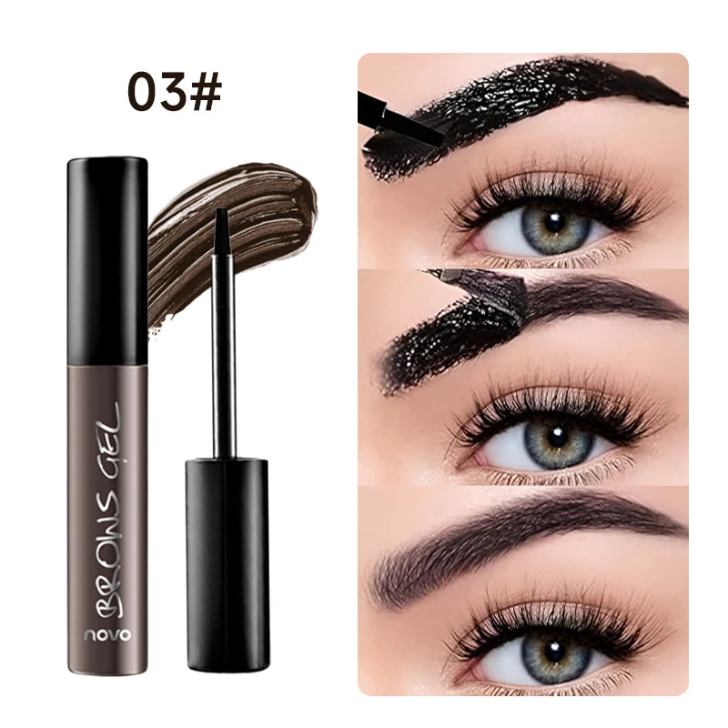 Long-Lasting Eyebrow Tint Gel, Waterproof, Semi-Permanent, Quick-Dry Transfer, Eyebrow Tattoo Beauty Cream, All Skin Types Qme 03