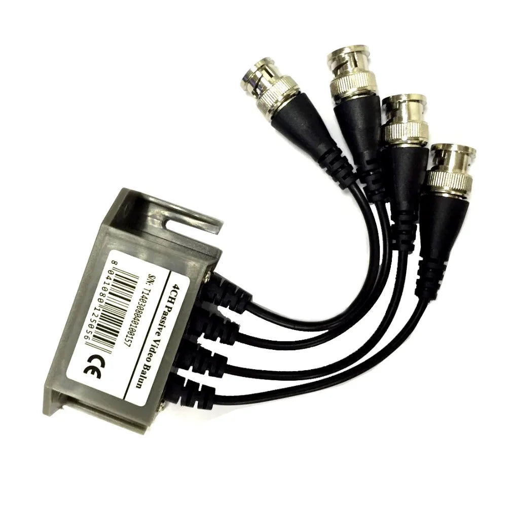 ESCAM 4CH HD Passive Video Balun Transceiver BNC To UTP RJ45 CCTV Via Twisted Pairs for AHD TVI CVI Camera DVR CCTV System Qme