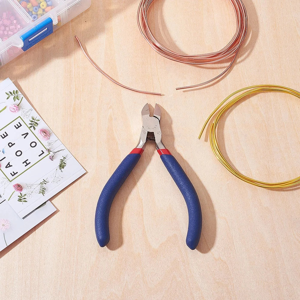Pandahall Jewelry Pliers Sets Carbon-Hardened Steel Side Cutting Round/Bent/Long Chain Nose Pliers DIY Making Jewelry Tools Qme