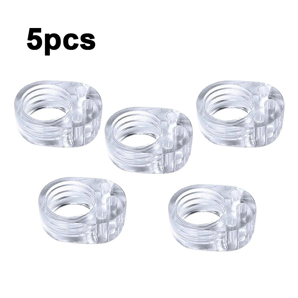 5pcs Door Handle Stopper Transparent PVC Door Handle Buffer Wall Protection Shock Absorber for Office Home Kitchen Bedroom Qme Type 1