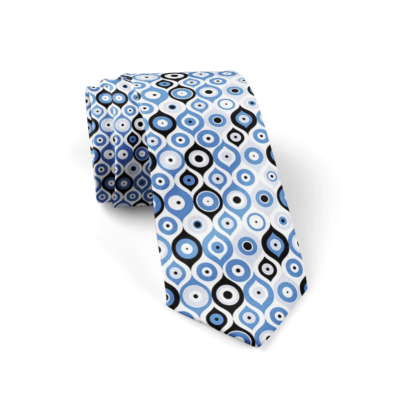 3D Print Ties Men Wome Printted Classic Tie Stripe Design Skinny Neck Qme style6 China Mainland