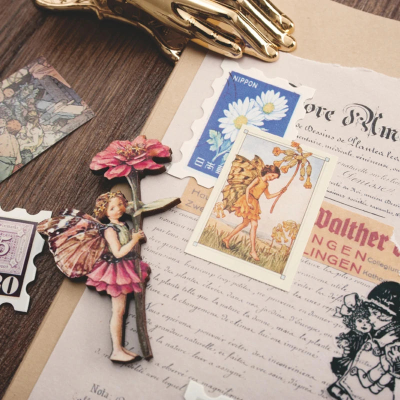 100pcs/Box Vintage Paper Kraft Cardstock Scrapbooking/Card Making/Journaling Project DIY Diary Decoration LOMO Card Van Gogh Qme