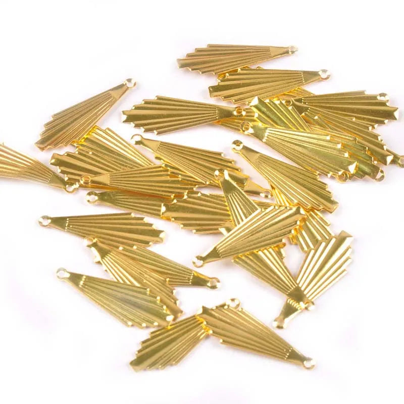 50Pcs 8x28mm Gold And Silver Metal Crafts Flower Filigree Wraps Connectors For DIY Scrapbook Craft Home Decor Supplies yk0763 Qme