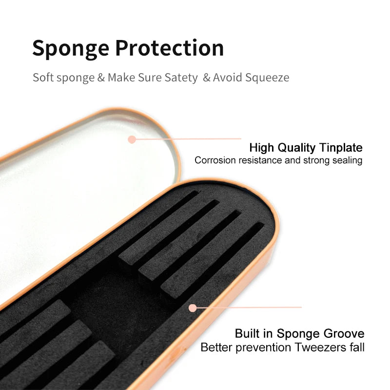NATUHANA Professional Tweezer Storage Box Eyelash Extension Organizer Qme