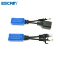 5 Pair RJ45 Passive PoE Adapter Kit - Ethernet Power Combiner & Splitter for uPOE Cables, IP Cameras, and Wireless Access Points Qme Blue