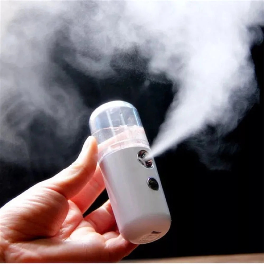 USB Mist Facial Sprayer Humidifier Rechargeable Nebulizer Face Qme