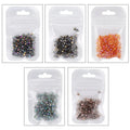 4mm Shiny AB color Crystal Bicone Beads Glass Jewelry Beads Loose Spacer Beads earring bracelet making Jewelry Accessories DIY Qme 12